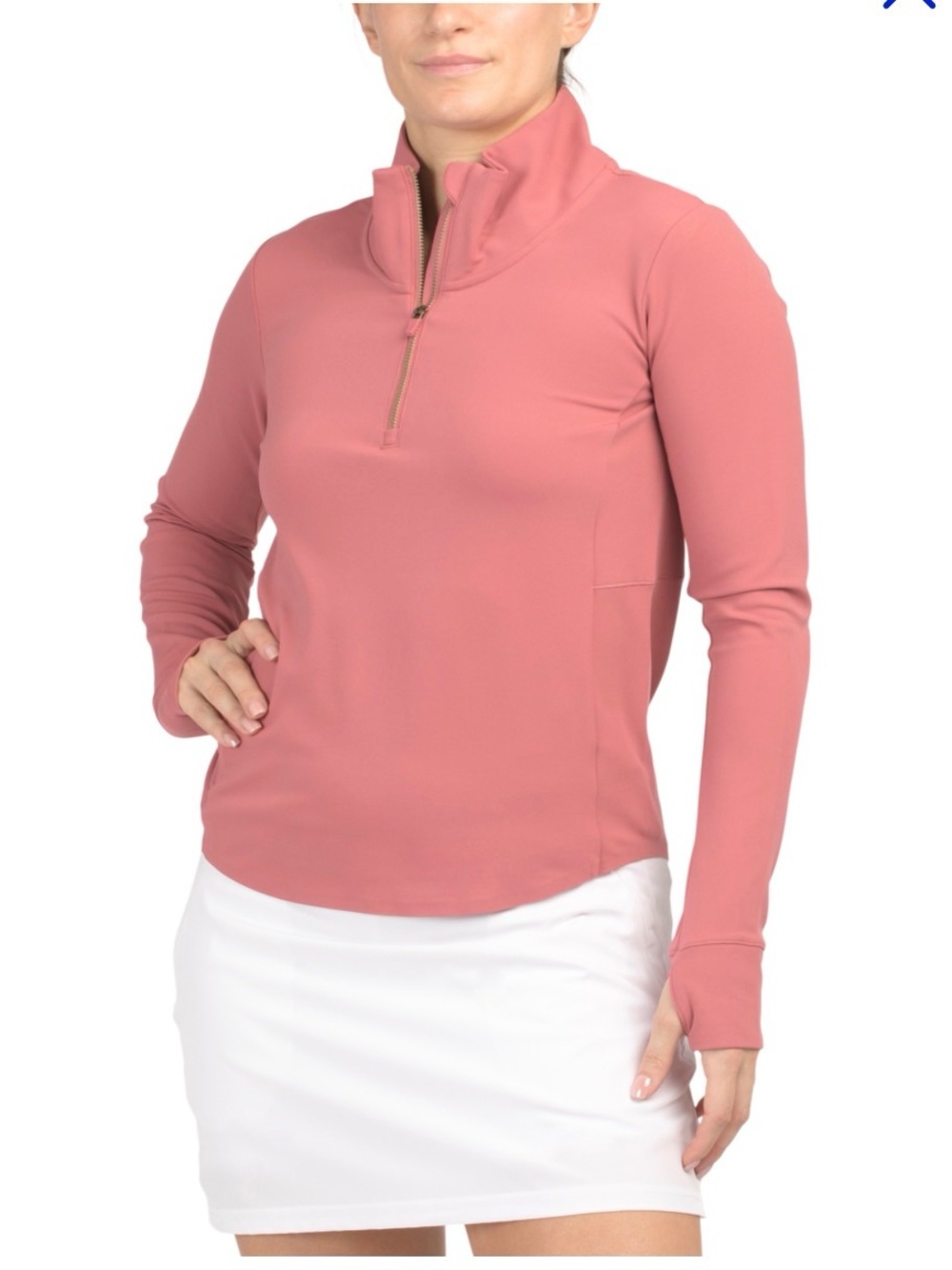 RHÔNE Women's Course To Court Quarter-Zip Pullover. Size XS
